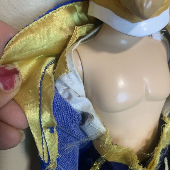 Disney Store Beauty And The Beast Adam 12 INCH Doll w plastic head mask coat - Picture 4 of 10